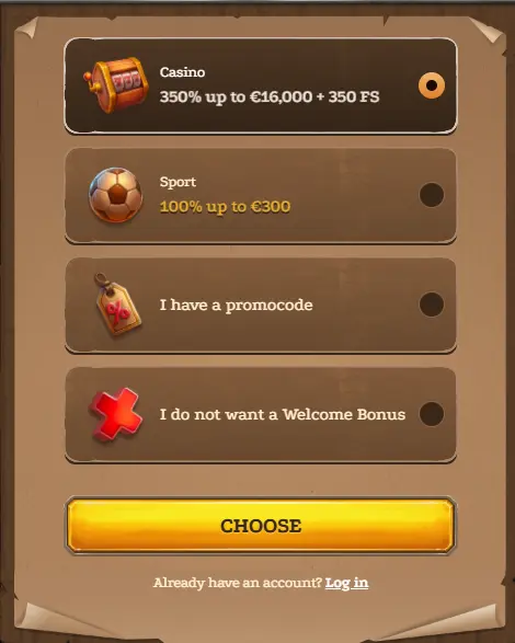 Lizaro Registration and bonus for new players